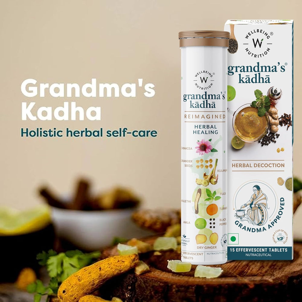 WELLBEING NUT GRANDMA KADHA TABLETS 63G - SuperMarcheStore