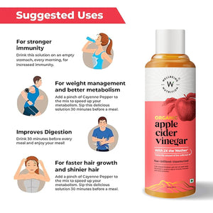 WELLBEING NUT ORG APPLE CIDER VINEGAR 500ML - SuperMarcheStore