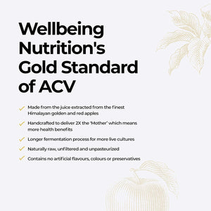 WELLBEING NUT ORG APPLE CIDER VINEGAR 500ML - SuperMarcheStore