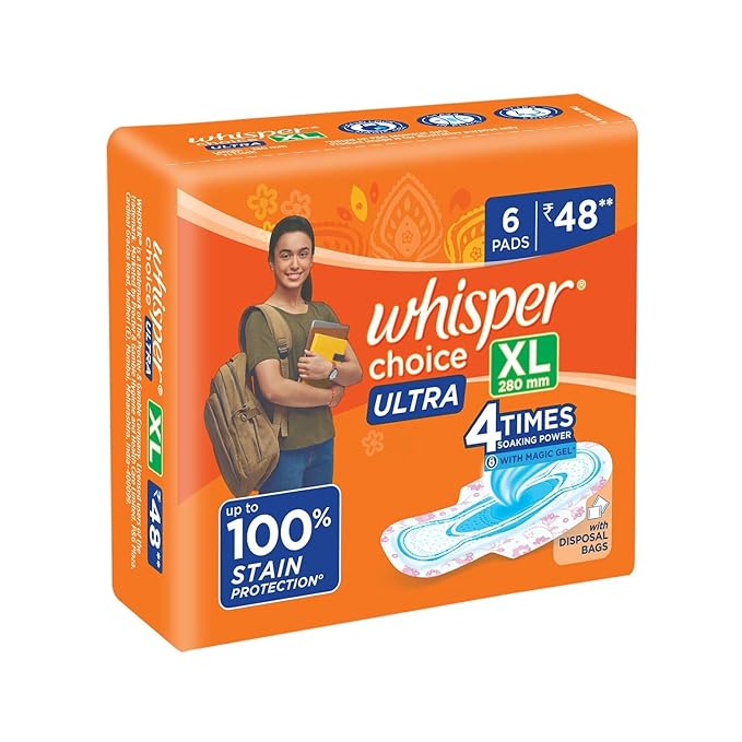 WHISPER CHOICE ULTA XL 6PADSS - SuperMarcheStore
