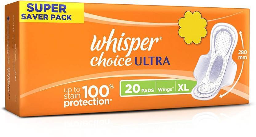 WHISPER CHOICE ULTRA XL 20PADSS - SuperMarcheStore