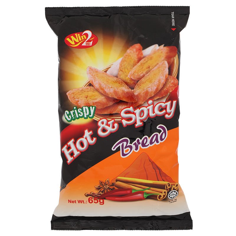 WIN 2 CRISPY HOT & SPICY BREAD 65G - SuperMarcheStore