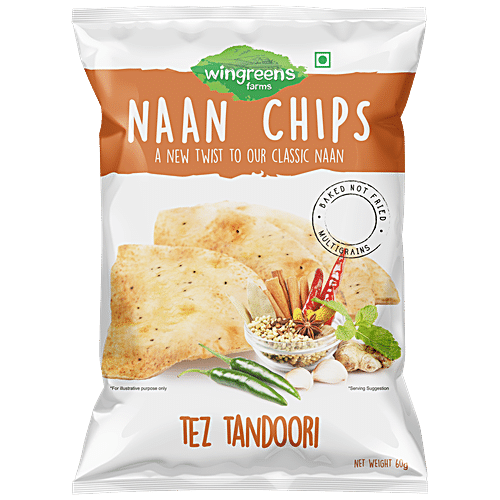 WINGREEN NAAN CHIPS TEZ TANDOORI 60G - SuperMarcheStore