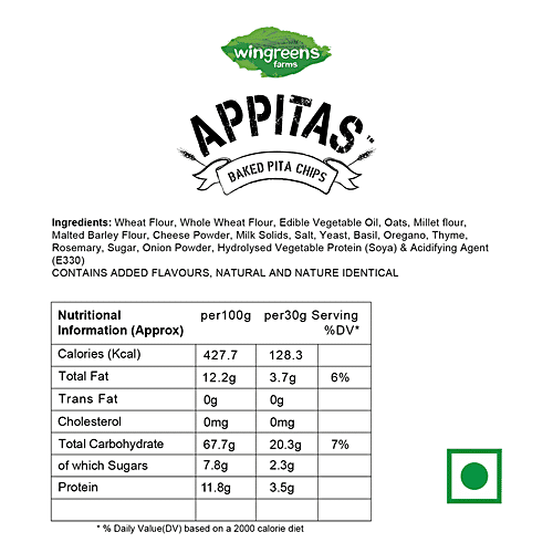 WINGREENS APPITAS PARNESAN 60GM - SuperMarcheStore