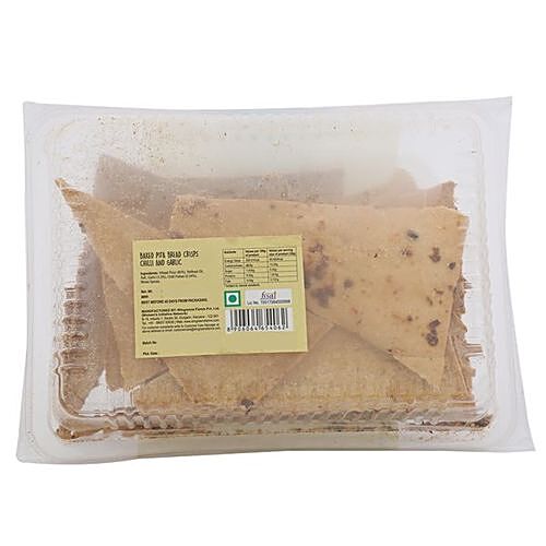 WINGREENS BAKED PITA BREAD CHILLI & GARLIC 100G - SuperMarcheStore