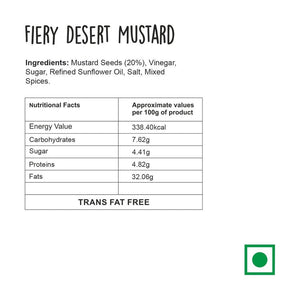 WINGREENS FIERY DESERT MUSTURD 180G - SuperMarcheStore