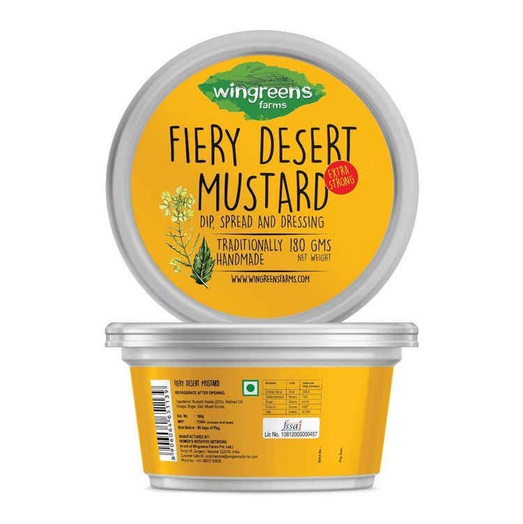 WINGREENS FIERY DESERT MUSTURD 180G - SuperMarcheStore