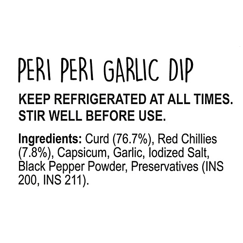 WINGREENS PERI PERI GARLIC DIP 150GM - SuperMarcheStore
