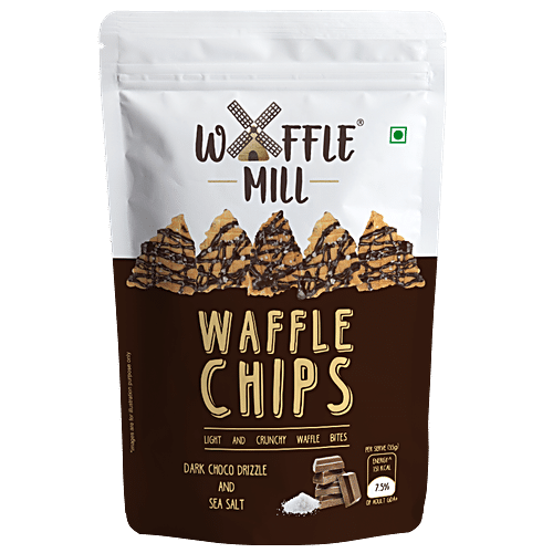 WM WAFFLE CHIPS DARK CHOCO AND SEA SALT 85 GM - SuperMarcheStore