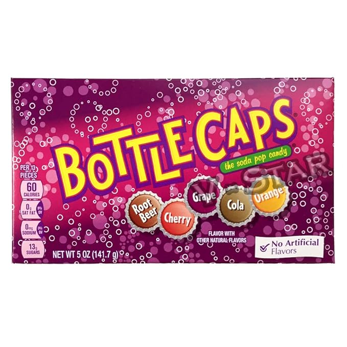 WONKA CANDIES BOTTLE CAPS SODA BX 141.7G - SuperMarcheStore