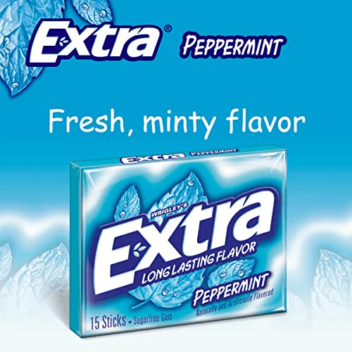 WRINGLEY EXTRA PEPPERMINT GUM STICK - SuperMarcheStore