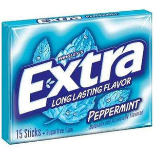 WRINGLEY EXTRA PEPPERMINT GUM STICK - SuperMarcheStore
