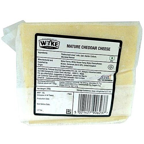 WYKE MATURE CHEDDAR CHEESE 200G - SuperMarcheStore