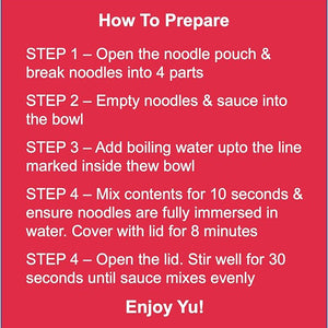 YU BUTER CHICKEN NOODLS 70 GM - SuperMarcheStore