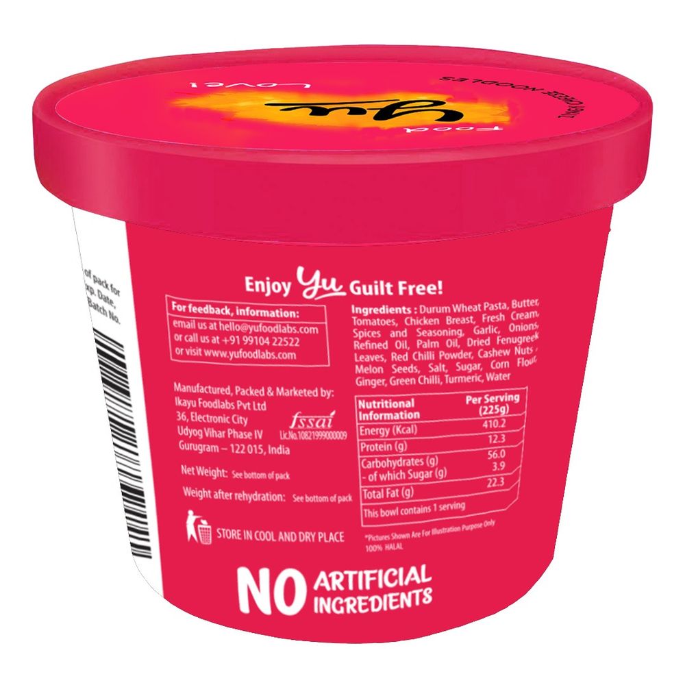 YU BUTTER CHICKEN PASTA 225 GM - SuperMarcheStore