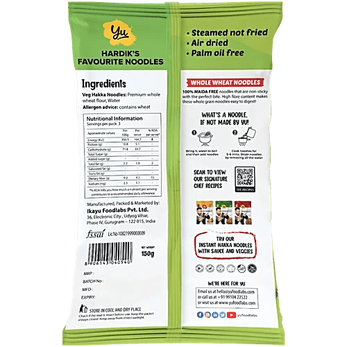 YU WHOLE WHEAT NOODLES - SuperMarcheStore