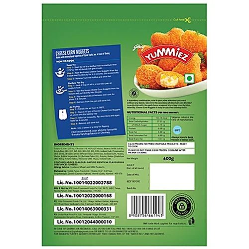 YUMMIES CHEESE CORN NUGGETS 400G - SuperMarcheStore