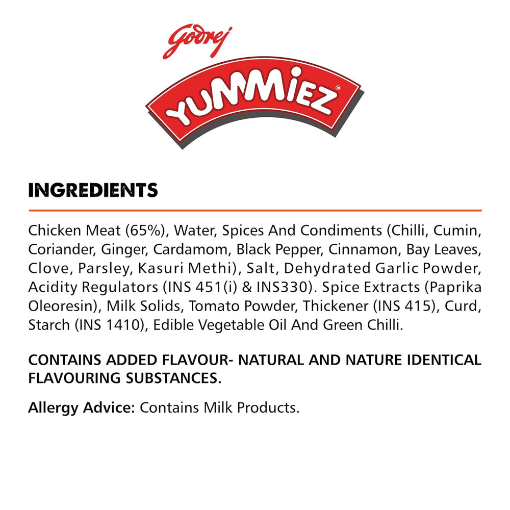 YUMMIES PUNJABI TIKKA CHICKEN 400G - SuperMarcheStore