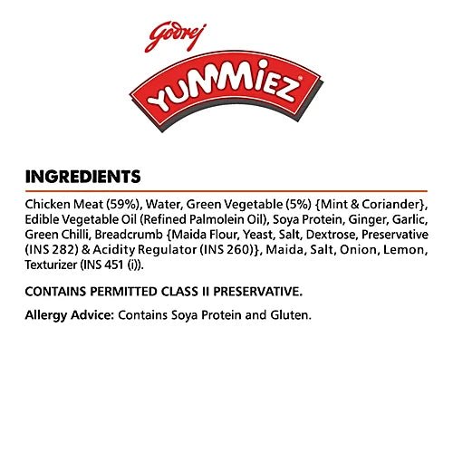YUMMIEZ CHICKEN HARYALI KEBAB 440G - SuperMarcheStore