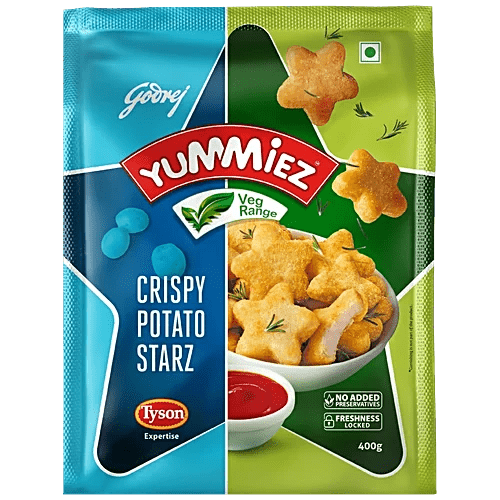 YUMMIEZ CRISPY POTATO STARZ 400 GM - SuperMarcheStore
