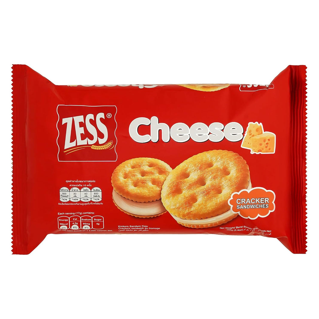 ZESS CRACKER SANDWICH CHEESE 153G (1 X 24PCS) - SuperMarcheStore
